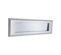 Infinity Decor Piastra postale a molla in ottone massiccio per porte anteriori, in stile georgiano, 250 mm, cromato satinato