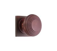 Infinity Decor Pomello a forma di alveare in bronzo invecchiato, 40 mm, con piastra posteriore quadrata