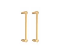Infinity Decor Set di 2 maniglie a tulipano in ottone lucido, 170 mm, ideali per armadietti da cucina, armadi, ante di mobili da interni