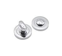 Infinity Decor Set di chiavistello per bagno con finitura cromata lucida - Serratura per la privacy della porta del WC per porte interne della camera da letto del bagno