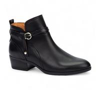 Infinity Donna Nero Pelle Caviglia Bootie Zip Tacco Biker Stivali - Daroca