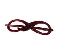 Infinity, fermaglio libellula in rosso vinaccia, lunghezza 8 cm, acetato, prodotto in Germania, delicato sui capelli, senza metallo, 1 pezzo
