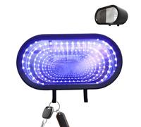 Infinity Garage Key Holder - Organizer decorativo ricaricabile per montaggio a parete, portachiavi con illuminazione a LED, elegante gancio per Illusioni, portaoggetti moderno all'ingresso | gancio