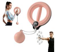 Infinity Hoop 2.0 for Arms and Shoulder, Updated 2026 Smart Flabby Arm Exerciser, 360° Hand Crank Forearm Workout Equipment with Digital Tracker & Calories Counter for Home Workout Gym (Pink)