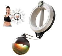 Infinity Hoop for Arms, Infinity Arm Hoop, 360 Degree Smart Arm Exercise Equipment for Home Gym Workout, Bicep and Grip Trainer, Upper Body Fitness Equipment for Men Women (White, Count+Light up)