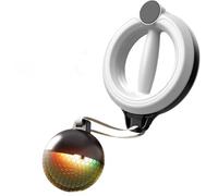 Infinity Hoop for Arms, Infinity Arm Hoop, 360 Degree Smart Arm Exercise Equipment for Home Gym Workout, Bicep and Grip Trainer, Upper Body Fitness Equipment for Men Women (White, Light up)