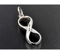 Infinity Infinito Pendente In Argento 925 Simbolo Gioiello NUOVO