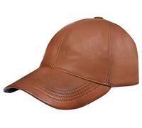 Infinity Leather Berretto da Baseball Normale con Snapback Regolabile da Golf in Vera Abbronzatura Pelle da Uomo e da Donna
