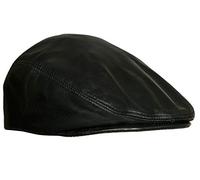 Infinity Leather Cappelli da Uomo Nero con Cappelli a Forma Piatta da Baseball Gatsby Cappello 2XL