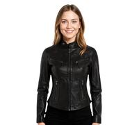 Infinity Leather Giacca da Motociclista Slim Fit in Vera Pelle Classica da Donna