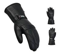 Infinity Leather Guanti da Moto Termici da Uomo Pelle Bovina di Prima Qualità, Isolamento 3M Thinsulate™, Impermeabili e Antivento, Guanti da Moto Invernali/Estivi Imbottiti