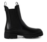 Infinity Leather Stivaletti Chelsea Alti Classici in Pelle Nera da Donna