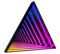 Infinity Mirror Light, lampada a tunnel 3D LED con music Sync, Smart App e telecomando, modalità 358 RGB per la stanza di gioco, arredamento della camera da letto, terapia sensoriale, montaggio a pare