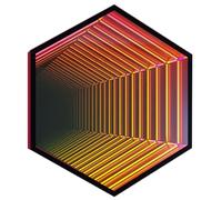 Infinity Mirror Light, lampada a tunnel 3D LED con music Sync, Smart App e telecomando, modalità 358 RGB per la stanza di gioco, arredamento della camera da letto, terapia sensoriale, montaggio a pare