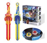 INFINITY NADO Arena Set 2 Lanciatori - 2 Trottole Metal Luminose, 5+
