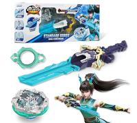 INFINITY NADO S7 Trottola con lanciatore spada Infinite Acceleration, trottola metallica Tipo di attacco Rotazione verso destra, Giocattoli per bambini e bambine 5+, Royal flying dragon, verde