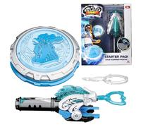 INFINITY NADO trottola in metallo, Battle Tops lanciatore, trottole per bambini da 5 6 7 8 9 10 11 12 anni, Starter Pack Gold Warrior Phoenix