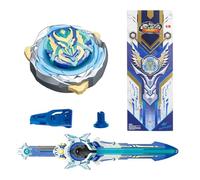 INFINITY NADO Trottola in metallo, con lancia spade a LED di lusso, trottola in metallo trasformabile, per bambini e bambine da 5 6 7 8 9 10 anni, Gale Wings, blu