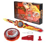 INFINITY NADO trottole Serie Split in metallo giocattolo, Battle Tops lanciatore, trottole ragazzi da 5 anni, Flaming Pack Blazing War Bear