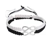 Infinity Symbol Friendship Bracciale Infinity Friendship Bracelets - Amico promessa Bracciale - Numero 8 Forma Infinity Jewelry, promessa di amicizia da ragazza, in treccia fatta a mano, regolabile