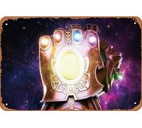 Infinity War 4K Avengers Endgame Game Poster decorativo in metallo, targa vintage in metallo, adatta per casa, bar, cortile, camper, cucina, ufficio, 30,5 x 20,3 cm, 4 fori per appenderlo facilmente