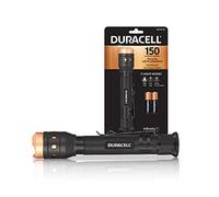 Infinity X1 Duracell - Torcia a LED da 150 lumen, in alluminio, con messa a fuoco per uso quotidiano, design ultra leggero e facile da trasportare, con 3 modalità e 3 batterie AAA incluse, ideale per