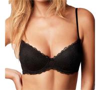 INFIORE 1 Pezzo di Reggiseno Donna a Balconcino in Pizzo 901 Imbottito con Ferretto. Nero 4B