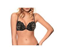 INFIORE 1 Pezzo Reggiseno 5500 Push Up, in Pizzo, Coppa B con Ferretto, Effetto +1Taglia, Luxury Black 4B