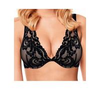 Infiore 1 Pezzo Reggiseno Donna 5050 in Pizzo, con Ferretto e Coppa B Preformata, Luxury Black 2B