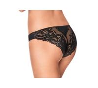 Infiore Brasiliana Donna con Pizzo Colori Bianco e Nero 5102 Nero, 2