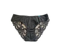 Infiore Brasiliana Donna con Pizzo Colori Bianco e Nero 5102 Nero, 3