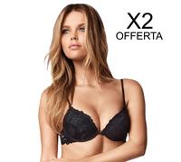 INFIORE OFFERTA 2 REGGISENI PUSH UP IMBOTTITO GRADUATO PIZZO CON FERRETTO 5000
