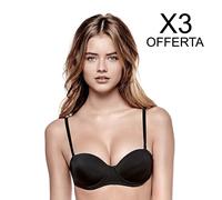 INFIORE OFFERTA 3 PEZZI REGGISENO A FASCIA IMBOTTITO GRADUATO CON FERRETTO 2005