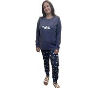 Infiore Pigiama donna in puro cotone caldo stampa scoiattoli art. 652827 - S, Multicolore