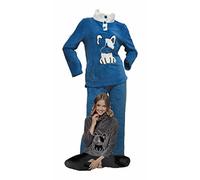 Infiore Pigiama Donna Pile Effetto Coral - Morbido e Felpato - Invernale (0833 Panna, L)