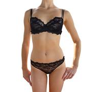 Infiore Reggiseno 1002 Balconcino in Pizzo elasticizzato Con Ferretto Non Imbottito (5 XL IT Donna
