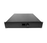 Infitronic INRS212A - Cassetto per documenti in alluminio 2U da 19 pollici 2U con serratura a combinazione, passaggio del cavo dell'aria a estrazione completa