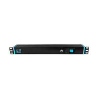 Infitronic - INSV1011 - 19 pollici PDU 1U 6 prese, distributore di corrente con protezione da sovratensione + 6 X Power Twist True1 + 2 X USB Charging