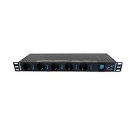 Infitronic - INSV1013A - 19 pollici, 1U, 13 prese, distributore di corrente, per armadi di rete, commutabile singolarmente con protezione da sovratensione