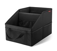 INFIVITA - Organizzatore da auto, per sedile anteriore, posteriore o pavimento, portaoggetti da auto con divisorio, maniglie e tasche a rete multiple