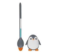 INFJMH Bagno Scopino e Supporto per WC a Forma di Pinguino Set di scopino e Supporto per WC a Forma di Simpatico Animale con Supporto ventilato Scopino per WC per la Pulizia del Bagno spazzolone WC