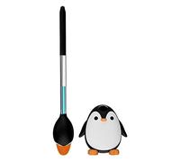 INFJMH Bagno Scopino e Supporto per WC a Forma di Pinguino Set di scopino e Supporto per WC a Forma di Simpatico Animale con Supporto ventilato Scopino per WC per la Pulizia del Bagno spazzolone WC
