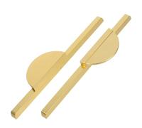 INFJMH Confezione da 2 maniglie for mobili in lega di alluminio, elegante design a mezzaluna, facile installazione for cucina, cassettiere, mobili da bagno(Gold)