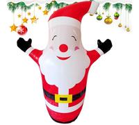Inflables natalizio 4.4x3, 4 ft gonfiabile santa PVC Cartoon flusso d'acqua Tumbler decorazioni Babboriti con gonfiore bonus per feste natalizie decorabili per prato esterno interno