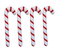 Inflables natalizio 4 pezzi 45in in PVC Giant Candy Canne Decorations Leafproof Classic Christmas Balloons per la festa esterna interna