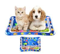 INFLATABILE ACQUABILE | Tappetino da pancia giocattolo gatto interattivo giocattoli sensoriali - Promuovi lo sviluppo, il tappetino centrale di attività, 50 x 70 cm, per ragazzi, ragazze, cani c