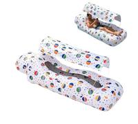 Inflatable Air Lounger | Camping Air Sofa With Sun Shade No-Pump Blow Up