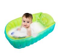 Inflatable Bathtub Baby, Portable Blow-Up Bath Tub with Pump, Anti-Slip Hip Support, Spine Protection Design, Compact Baby Bath, Ideal for 0-5 Years Old Kids
