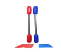 Inflatable Battle Game, Kids Sticks Mats, Bright Colors Easy Storage Outdoor Fun Lightweight Build Balance Training, Pool Party Activity for Boys, Girls, Adults 6.69x6.69x56.3 Inches