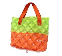 Inflatable Beach Bag - Waterproof Travel Tote, PVC Beach Bag for Carrying, Summer Storage Tote, Seaside Supply Piece with Buoyant Air Chambers, Water Shielding Carryall for Storing and Floating